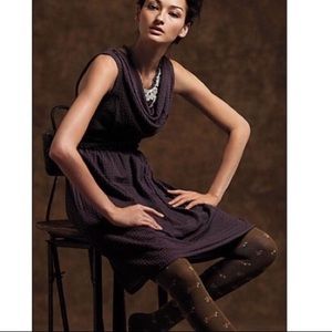 Anthropologie Ric Rac Waffle Weave Drapeneck Dress Size 8